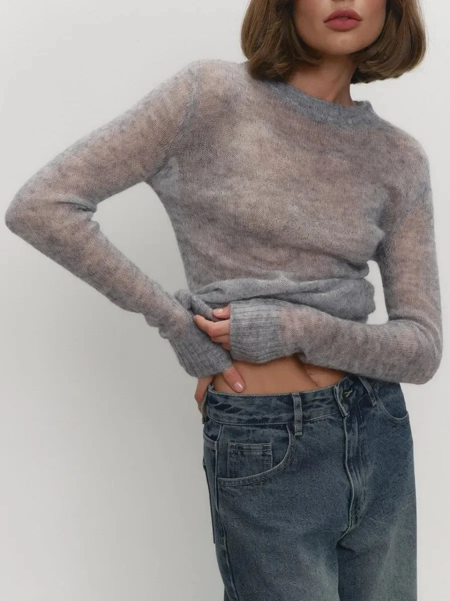 Letter Bodycon Knit Top