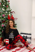 DressBetty - Merry Christmas Pajamas Set Casual Matching Set Full Sleeve Tops+Pants 2 Pieces