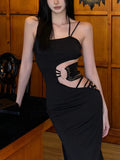 Gothic Mall Aesthetic Sleeveless Lace Dress