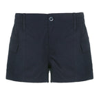 DressBetty - Low Waisted Shorts Harajuku Retro Basic Casual Sporty Bottom Women Biker