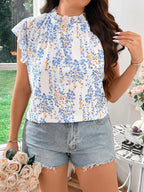 Bohemian Floral Vneck Tshirt