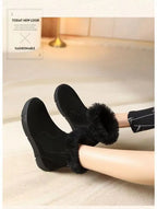Fur Winter Suede Wool Warm Nonslip Casual Booties Snow Boot