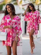 Filomena V-neck Mini Dress for Women Chic Boutique Style