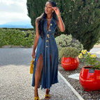 Denim Maxi Dress