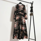 Erin Aesthetic Floral Long Dress for Summer Premium Wardrobe Essential