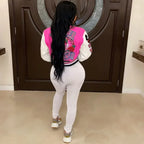 Woolen Varsity Colorblock Jacket