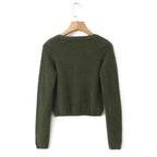 Knitted Cardigan With Camisole Dress Two - piece Set