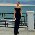 Mermaid Floor Length Satin Maxi Dress