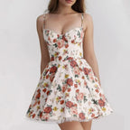 Floral Corset Mini Dress