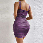 Delfina Chic Bodycon Mini Dress for Women Soft Comfortable Fit
