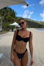 Solid G-String Micro Brazilian Bikini Sets