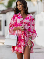 Filomena V-neck Mini Dress for Women Chic Boutique Style