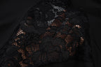 Halter Black Lace Off - shoulder Long Dress