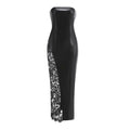 Women's Patchwork Evening Party Dress