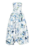 Strapless Sleeveless High Waist Temperament Long Dress