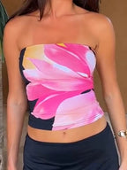 Flower Wrap High Elastic Strapless