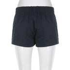 DressBetty - Low Waisted Shorts Harajuku Retro Basic Casual Sporty Bottom Women Biker