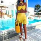 Caroline Luxe Polyester Beach Dress for Summer Occasions Elevated Occasion Wear