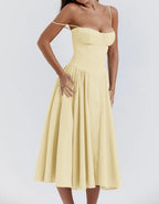 Carolyn Sleeveless Corset Midi Dress
