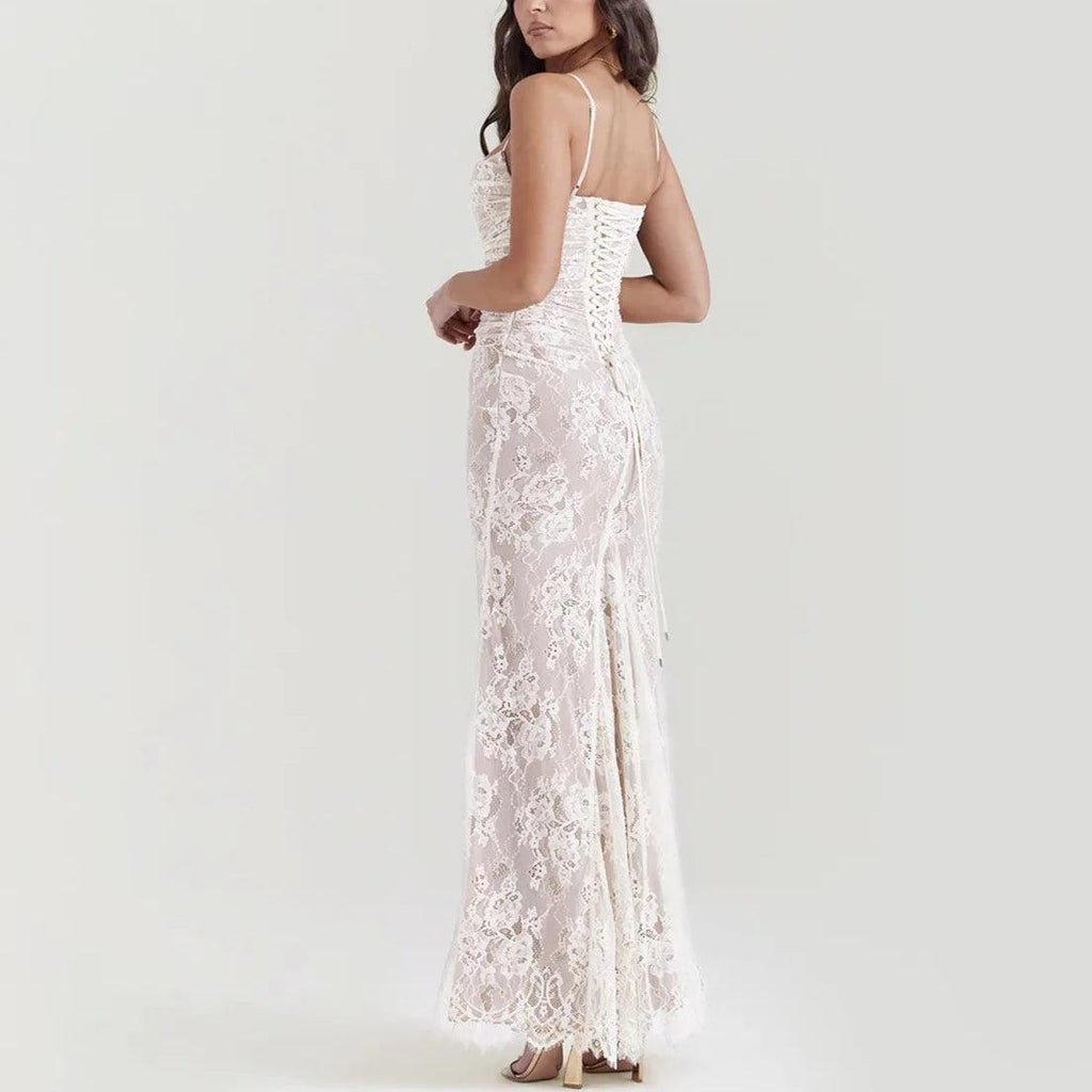 Dual Realms Vintage Lace Maxi Dress