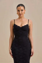 Spaghetti Strap Backless Maxi Dress