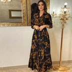 Digital Printing Leisure Casual Autumn Work Dress