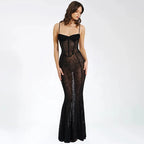 Panther Print Women Open Back Bodycon Dress