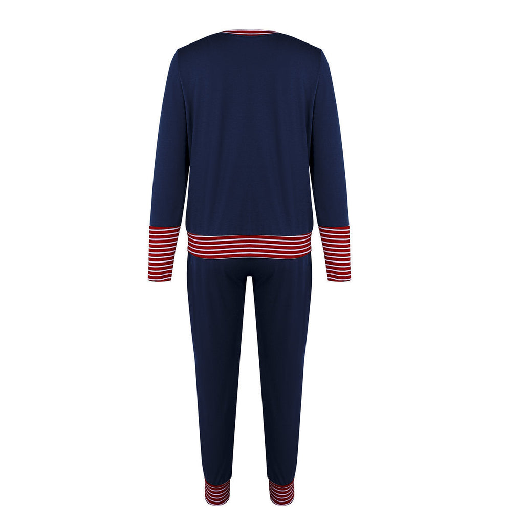 DressBetty - Merry Christmas Pajamas Set Casual Matching Set Full Sleeve Tops+Pants 2 Pieces