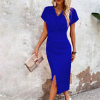 Ana Exclusive María Casual Short V Neck Mini Dress for Women Evening Wear Edit
