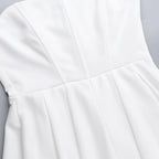 Elegant Strapless Corset A Line Solid Mini Dress