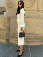 Ruffle Knitted Long Sleeve Mermaid Midi Dress