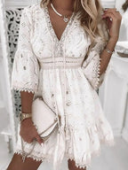 Erika Boutique Bohemian Style Mini Dress Chic Silhouette Collection