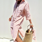 Mariana Minimalist Striped Shirt Dress Designer Edit
