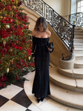Winter Elegant Maxi Wedding Guest Lace Dress
