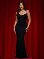 Spaghetti Strap Backless Maxi Dress