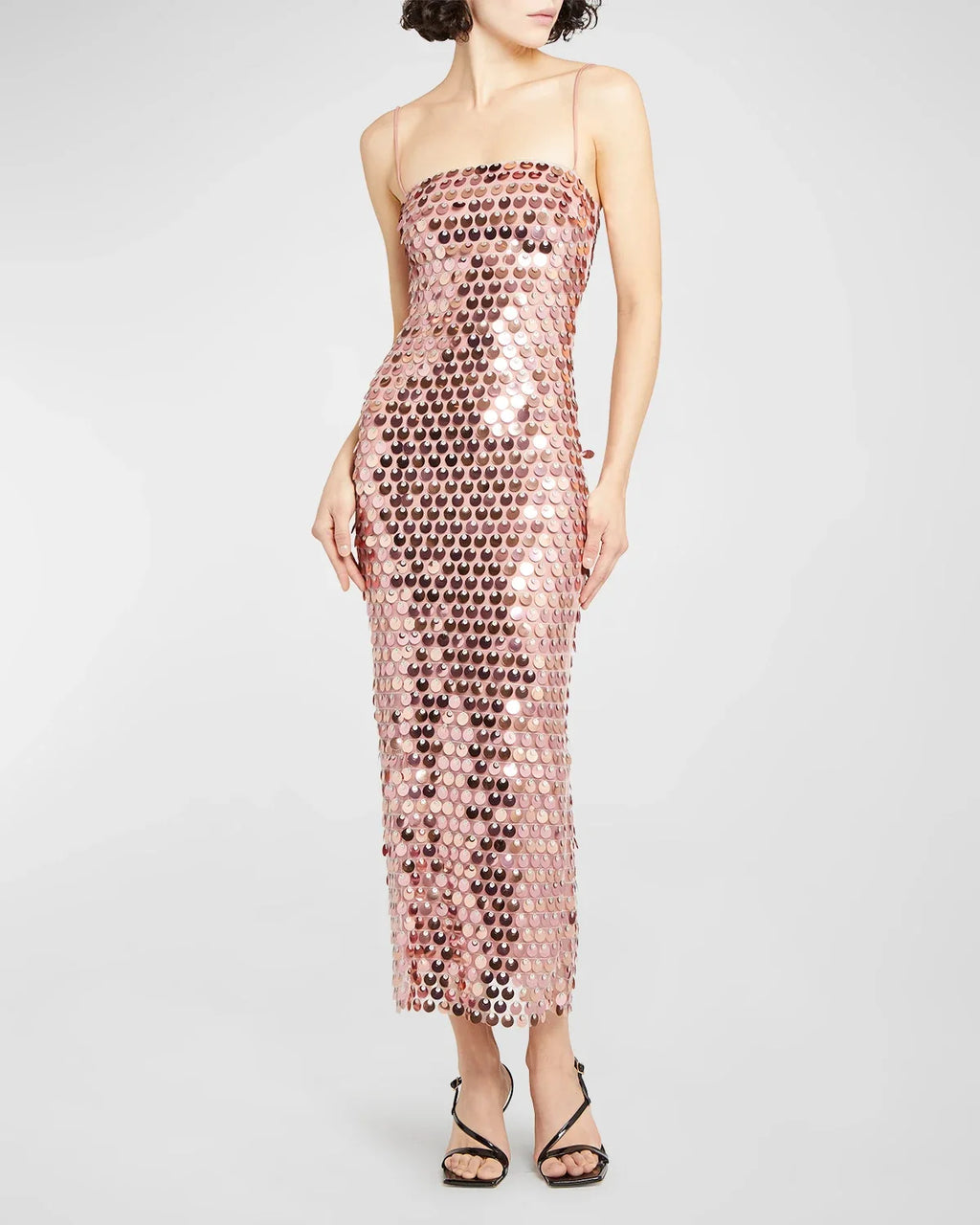 Spicy Girl Beaded Irregular Midi Dress
