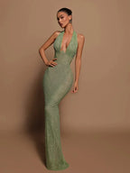 Karen Luxe Women's Maxi Dress Chic Silhouette Collection
