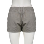 DressBetty - Low Waisted Shorts Harajuku Retro Basic Casual Sporty Bottom Women Biker