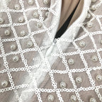 Pearl Sequin Mini Long Sleeve Party Dress