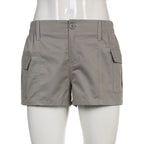 DressBetty - Low Waisted Shorts Harajuku Retro Basic Casual Sporty Bottom Women Biker
