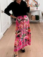 Daniela Aesthetic Dress with Flowers Chic Silhouette Collection