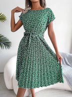 Constanza Summery Chiffon Dress with a Floral Pattern for Women