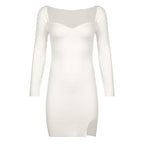 Highlighting You Long Sleeve Knitted Mini Dress