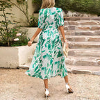 Katia Minimalist Printed Midi Dress Evening Wear Edit