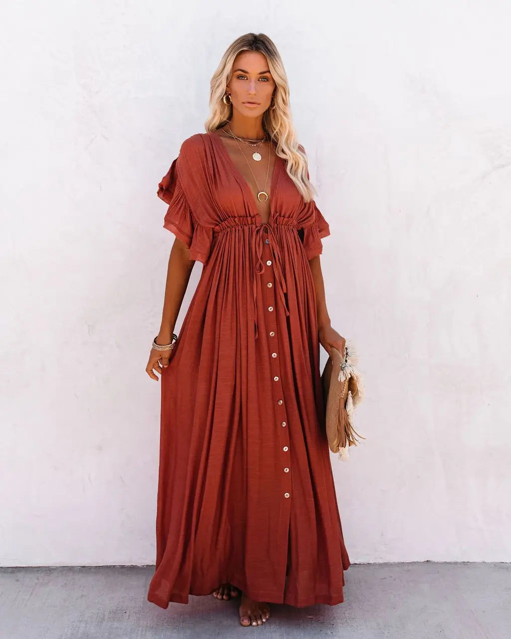 Teresa Minimalist Dress Statement Occasion Edit