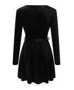 Ailen Exclusive Sequin Wrap Dress Chic Silhouette Collection