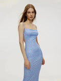 Brooke Exclusive Long Multicolored Floral Beach Dress Chic Silhouette Collection
