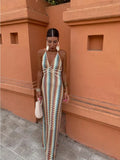 Ester Statement Backless V Neck Dress Designer Edit