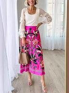 Raffaella Timeless Dress with Flowers Evening Wear Edit