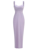 Satin Camisole Sleeveless Bodycon Long Dress